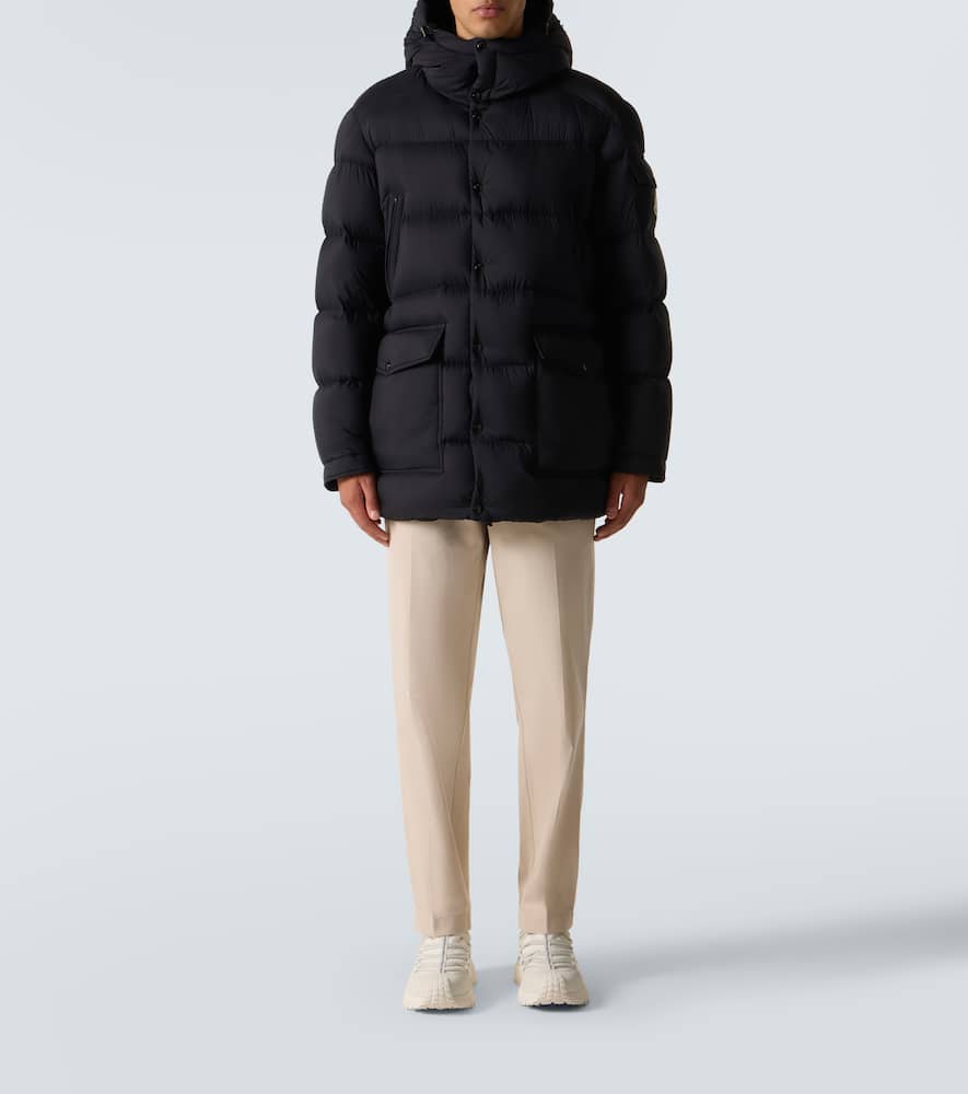 Moncler Bretagne Down Parka In Black