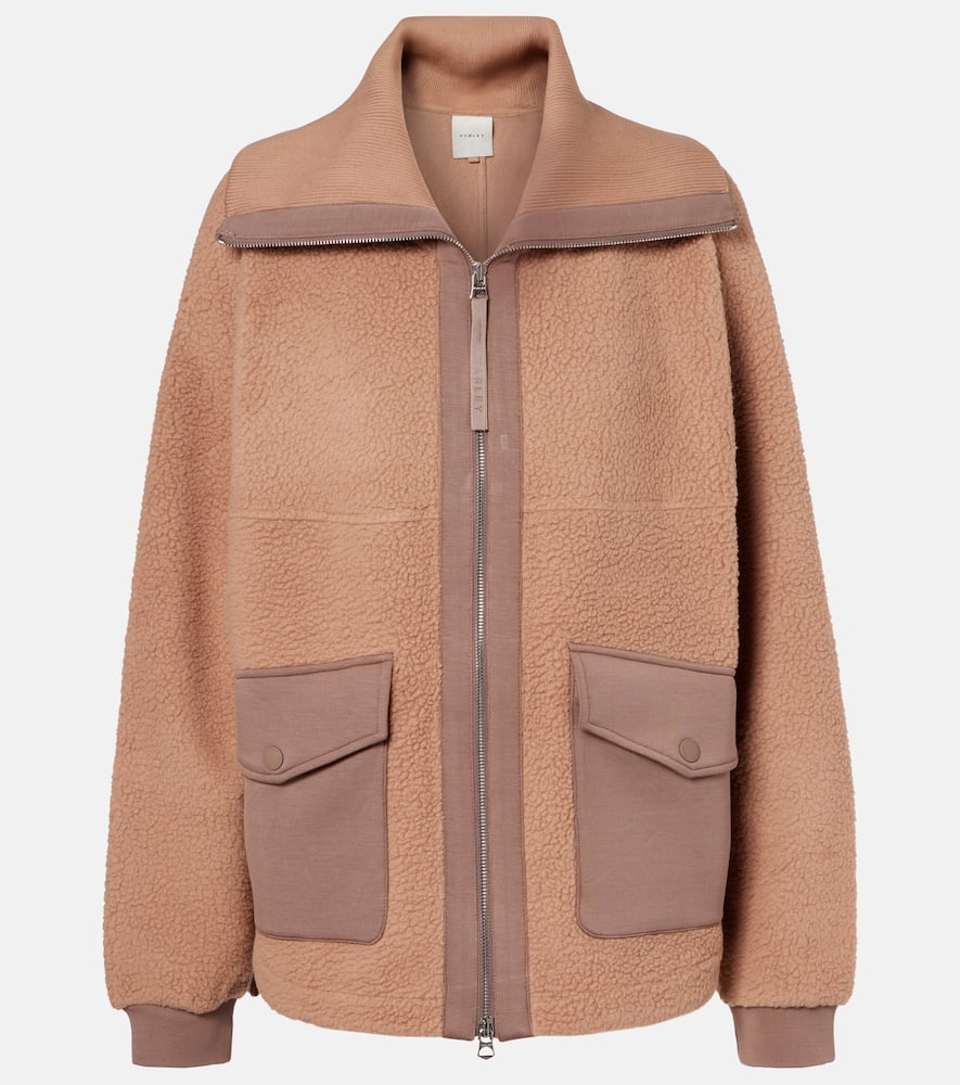 Varley Eleanor Fleece Jacket In Brown