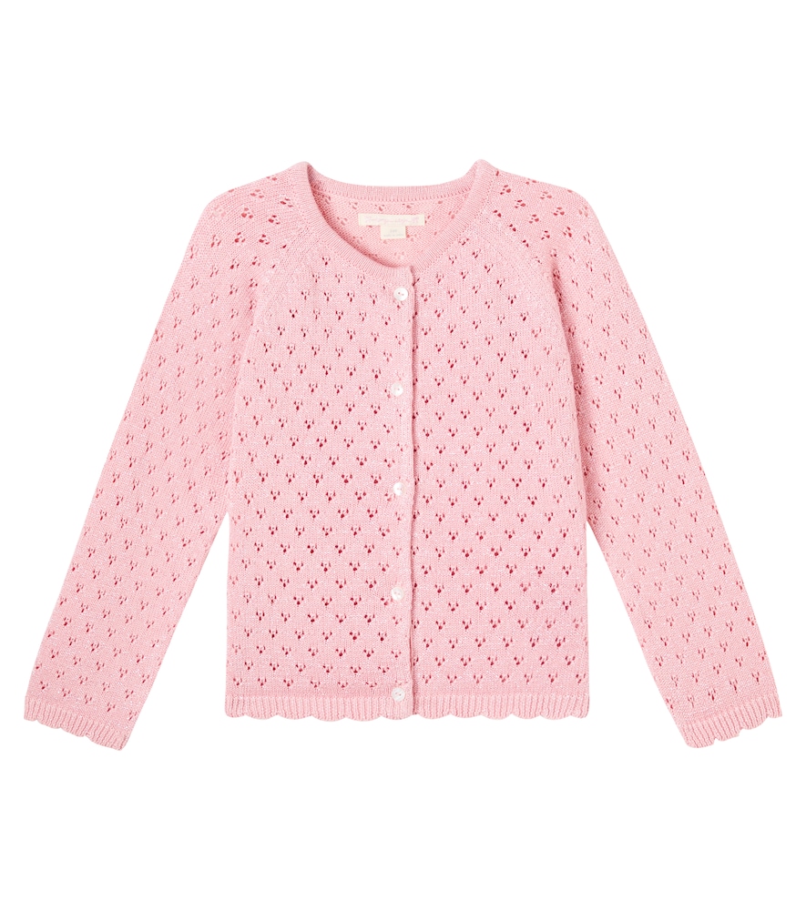 Konges Slojd Pink Hannah Cotton-Blend Lame Cardigan Y Size 4 - Mytheresa
