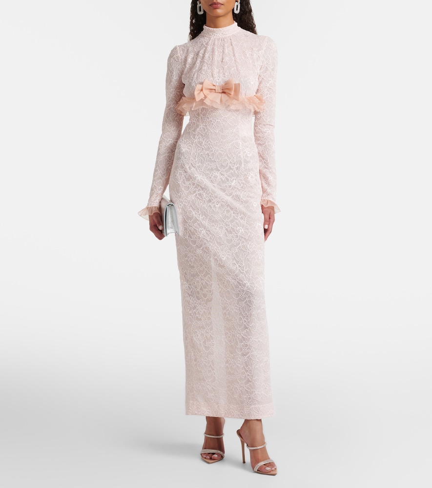  Alessandra Rich Alessandra Rich Robe Aus Spitze 