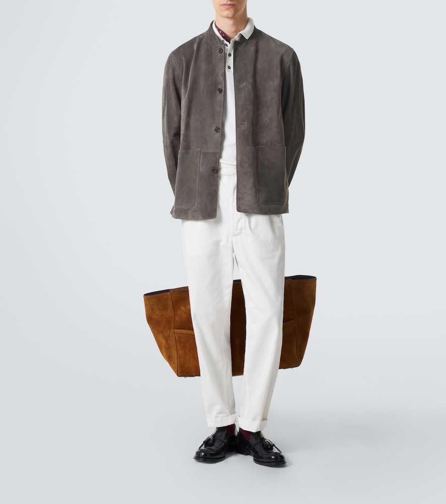  Dunhill Dunhill Jacke Aus Veloursleder 