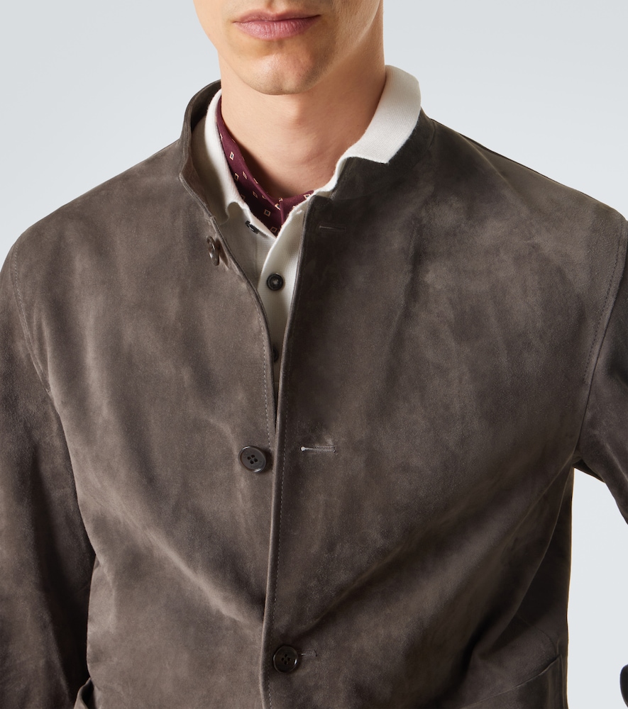  Dunhill Dunhill Jacke Aus Veloursleder 