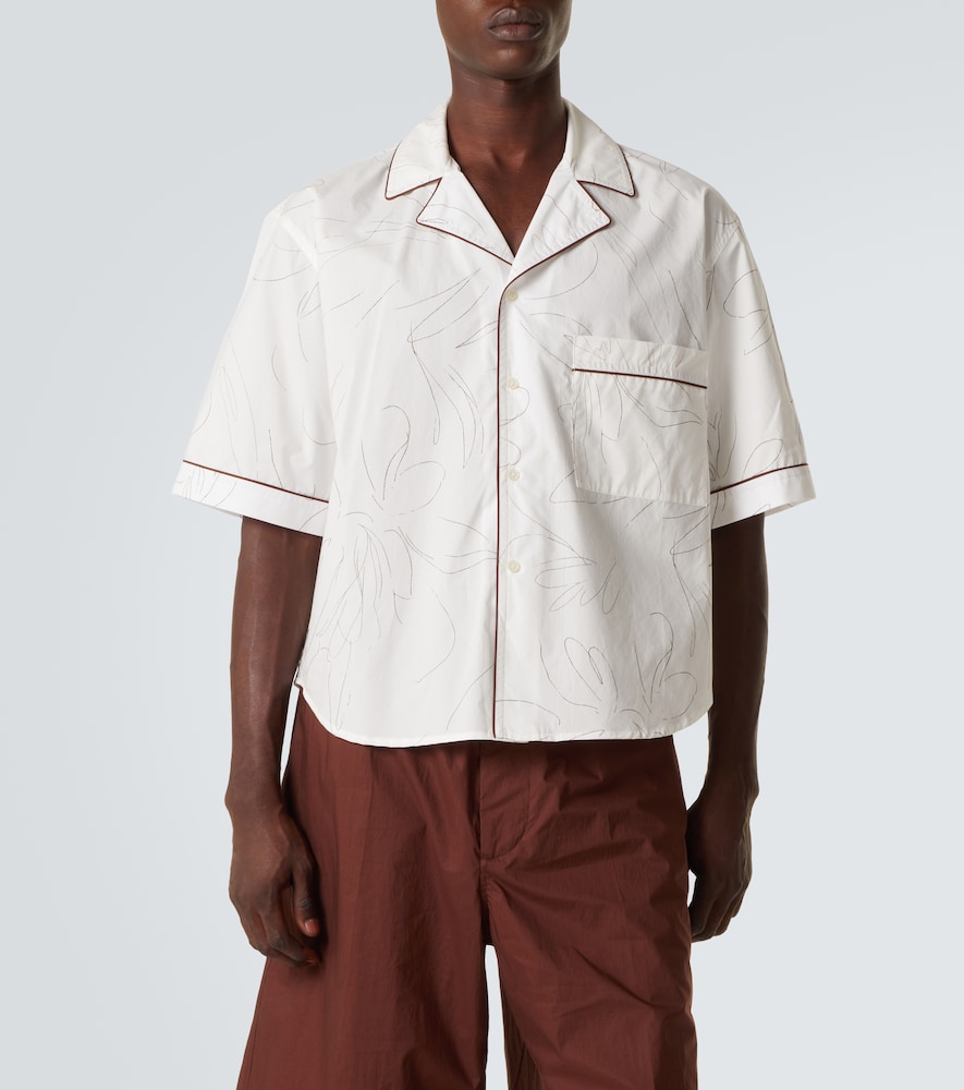  Plan C Plan C Printed Cotton Shirt 