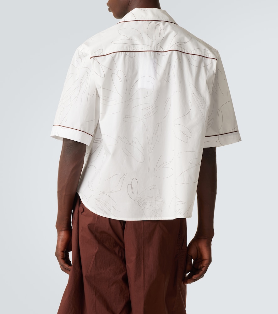  Plan C Plan C Printed Cotton Shirt 