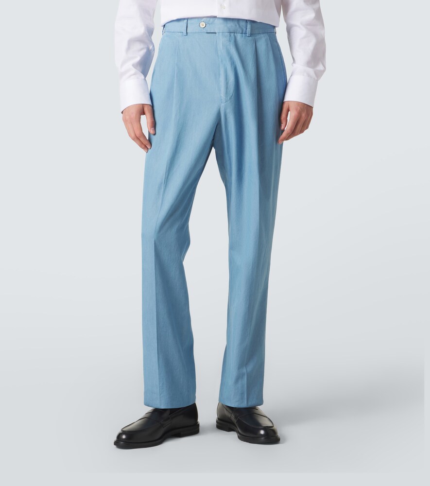  Dunhill Dunhill Pleated Straight Cotton Suit Pants 