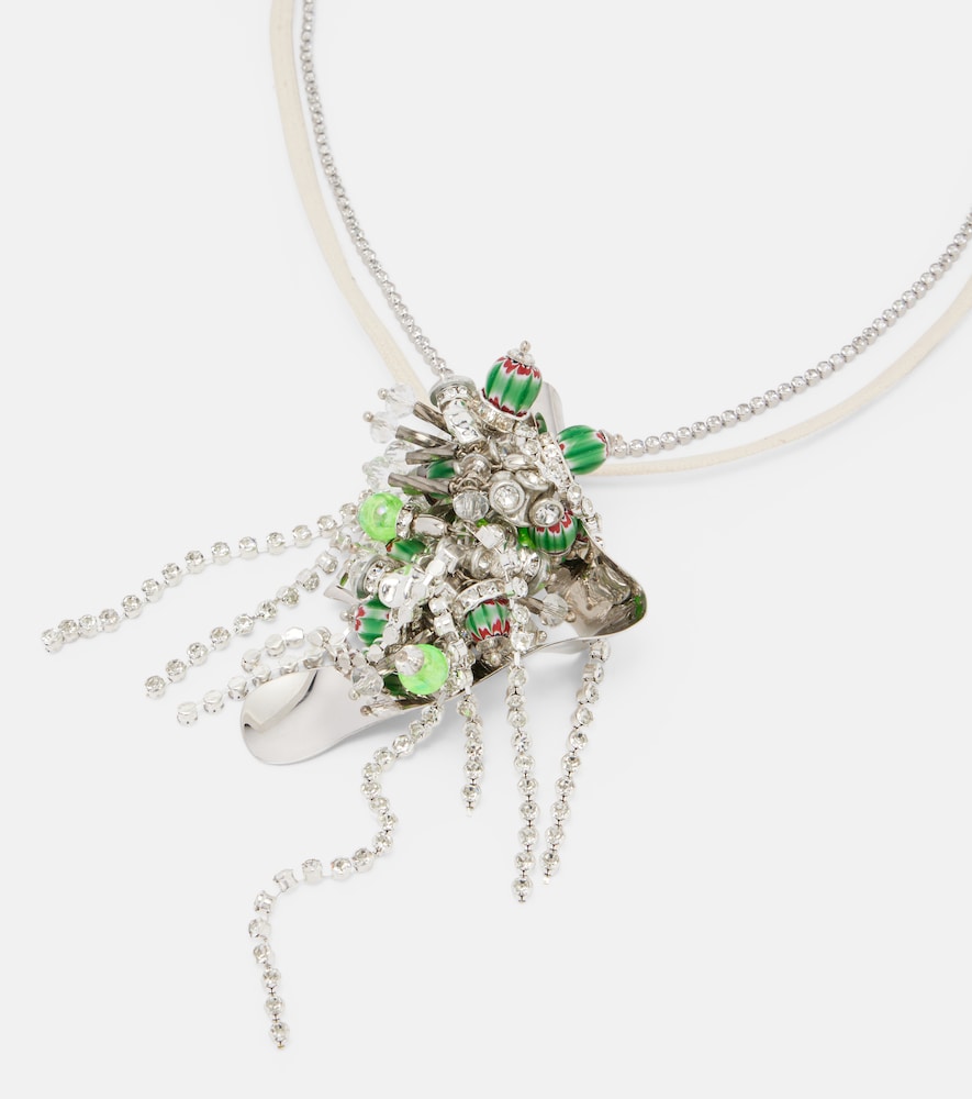  Dries Van Noten Dries Van Noten Embellished Charm Necklace 