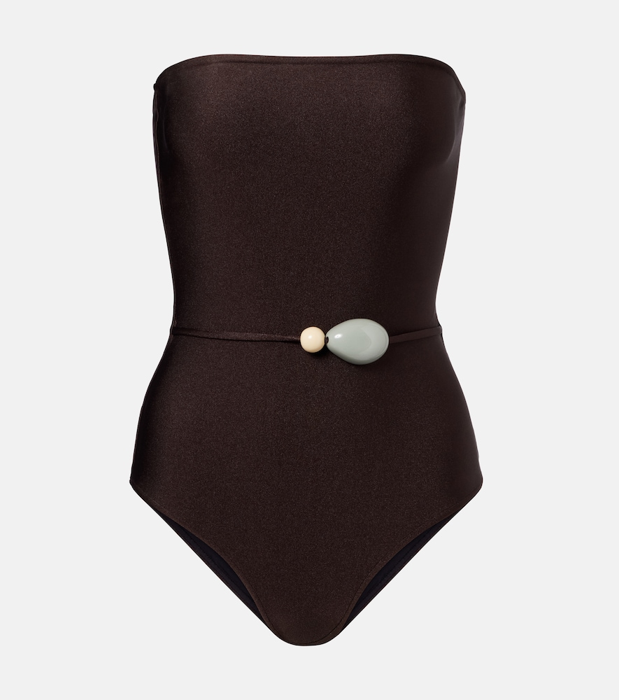 Adriana Degreas Deco Solid embellished swimsuit | Thumbnail 6