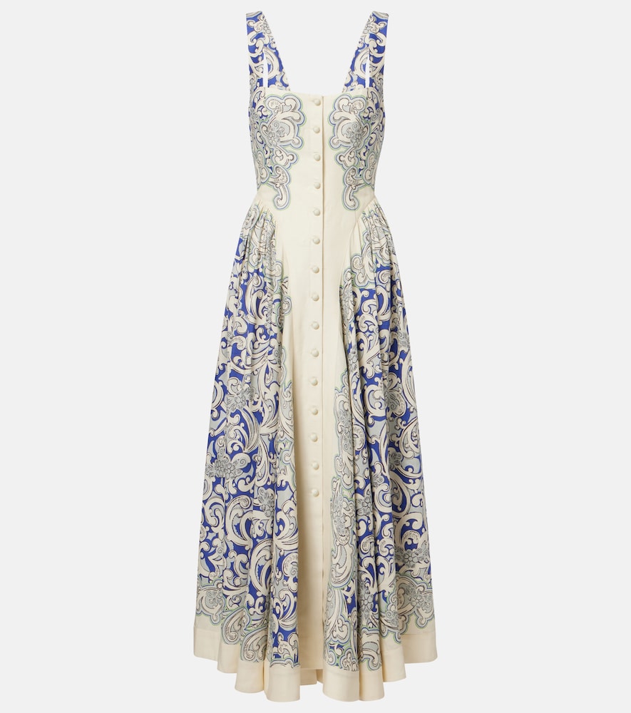 Alemais Alémais Printed linen-blend dress