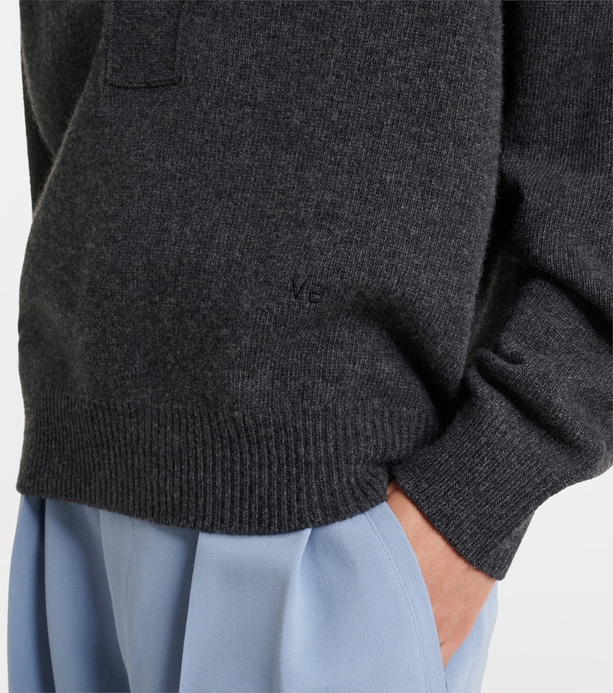 Genevieve Wool And Cashmere Polo Sweater