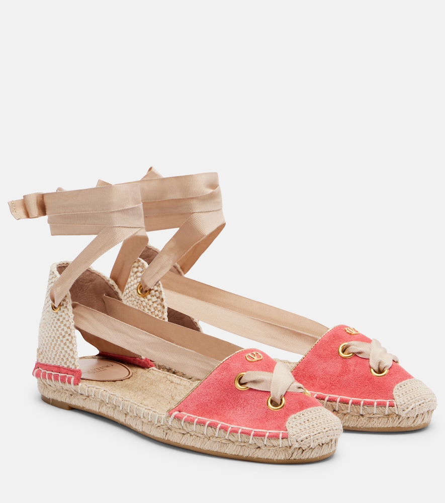 Espadrilles Resort aus Veloursleder