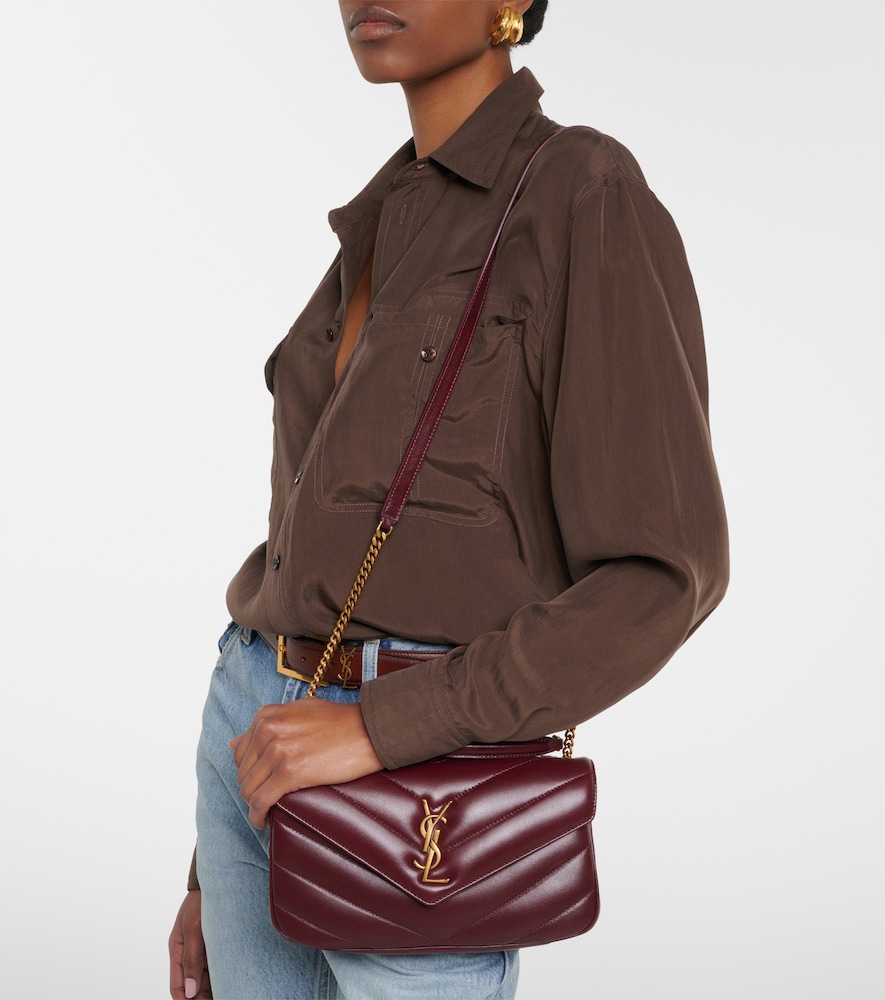 Saint Laurent Loulou Medium leather top-handle bag