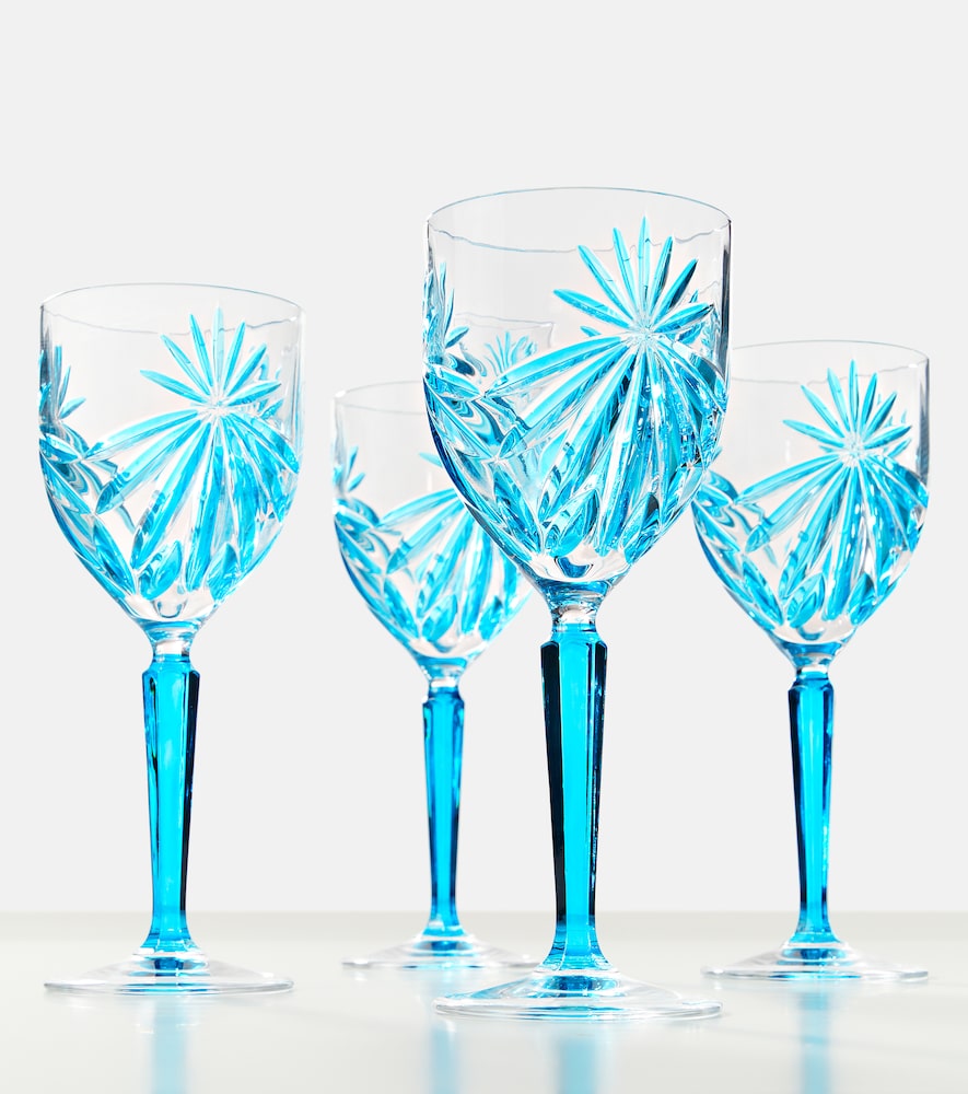  Les-ottomans Les-ottomans Set Of 4 Crystal Wine Glasses 
