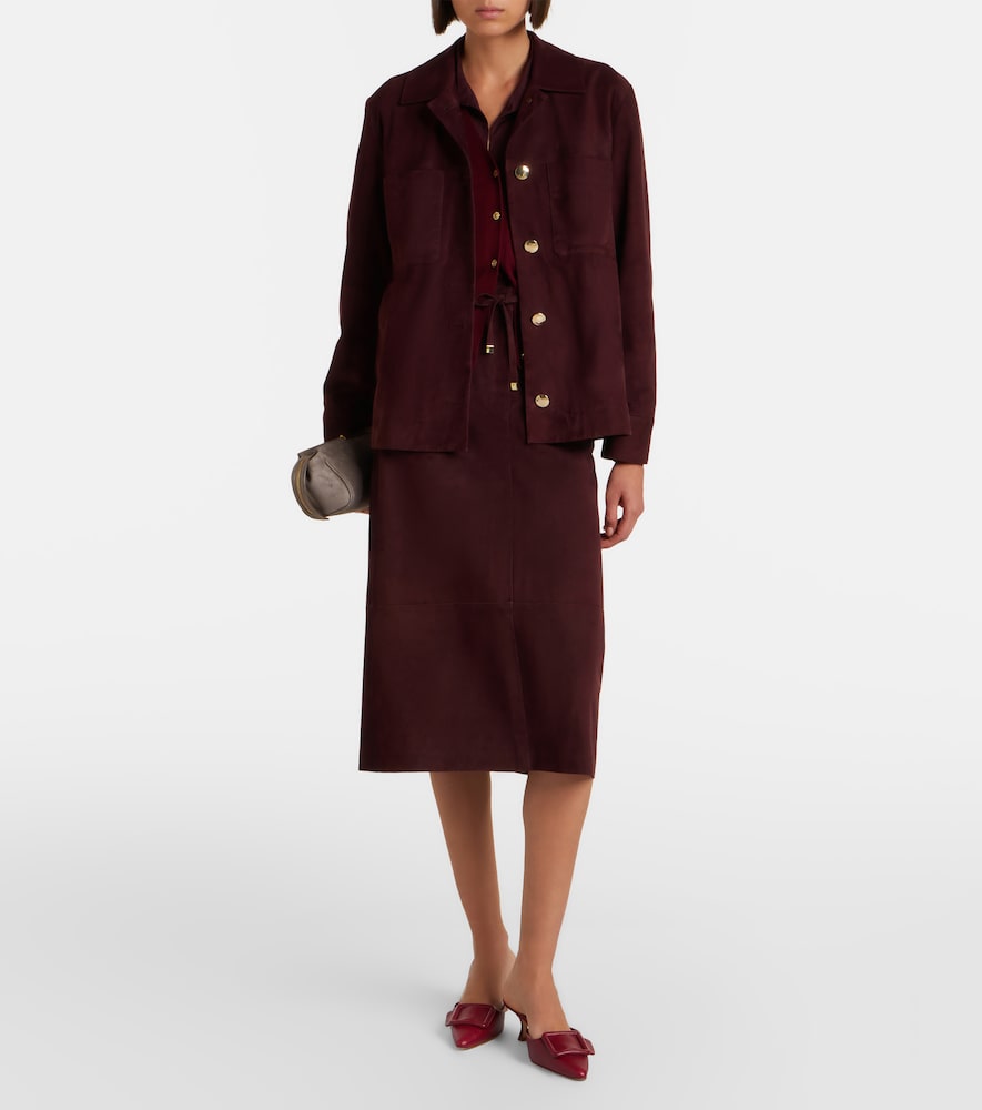 'S Max Mara Suede midi skirt