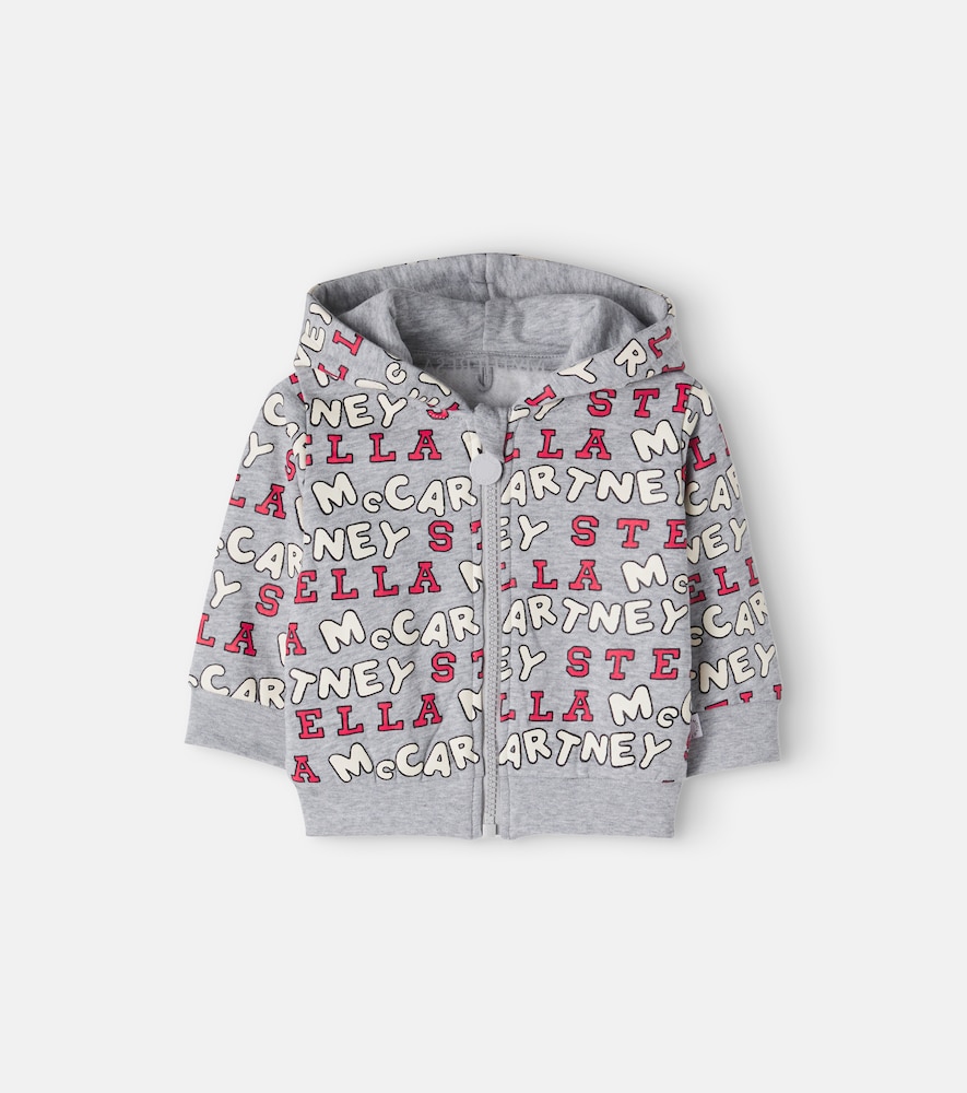 Baby Kapuzenjacke aus Baumwoll-Fleece