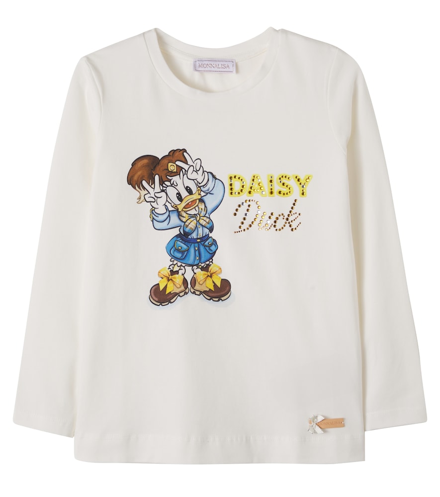 T-shirt in jersey di misto cotone
