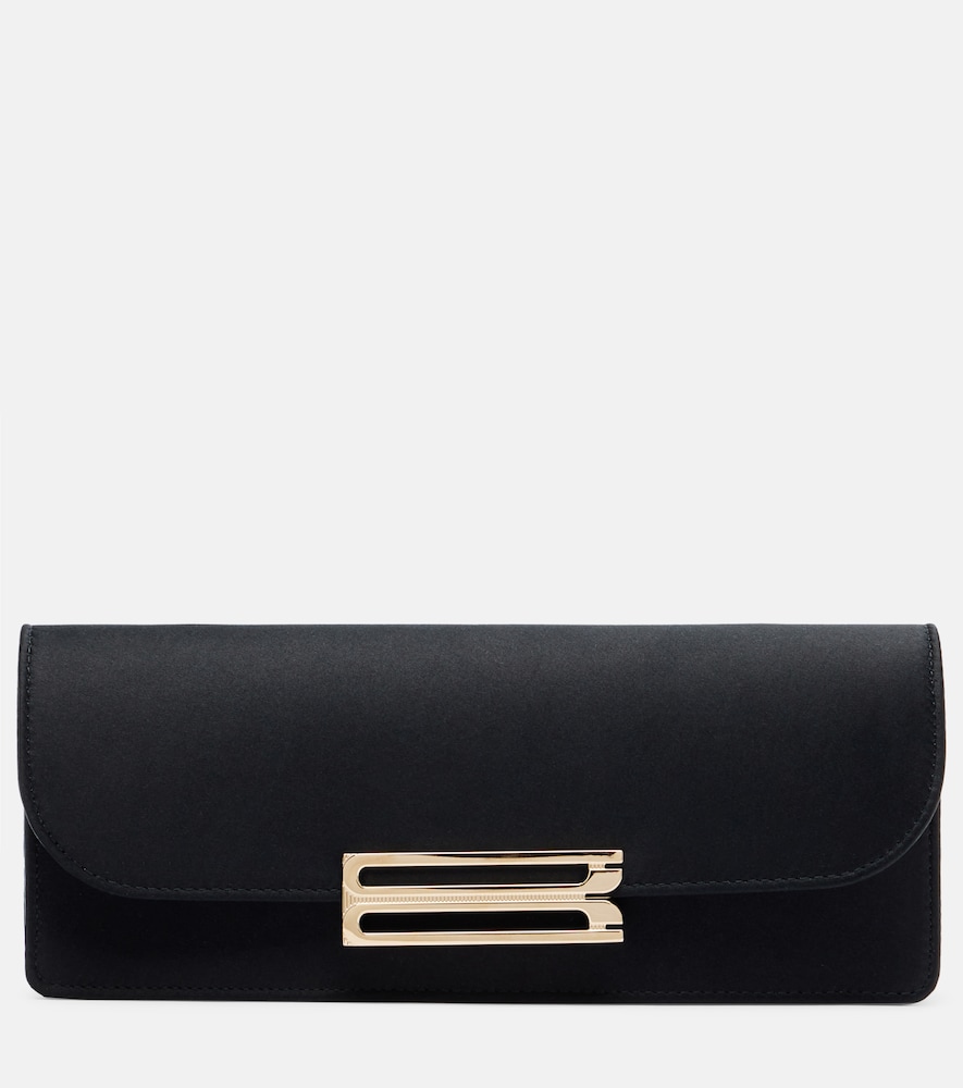 Victoria Beckham Dorian East-West satin clutch