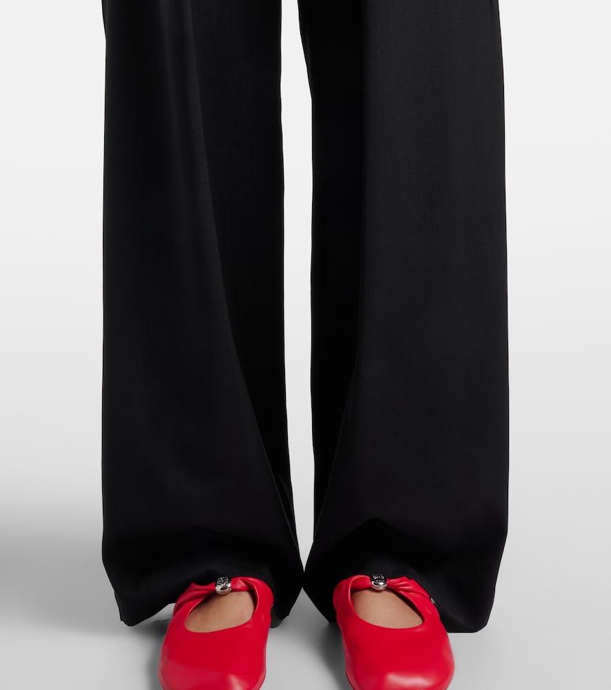  Loewe Loewe Logo Wool Mid-rise Straight Pants 