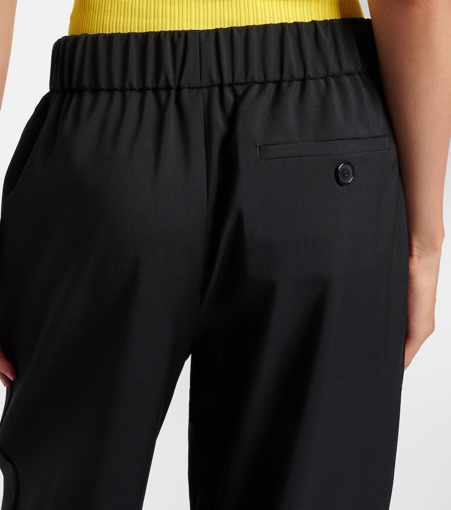  Loewe Loewe Logo Wool Mid-rise Straight Pants 