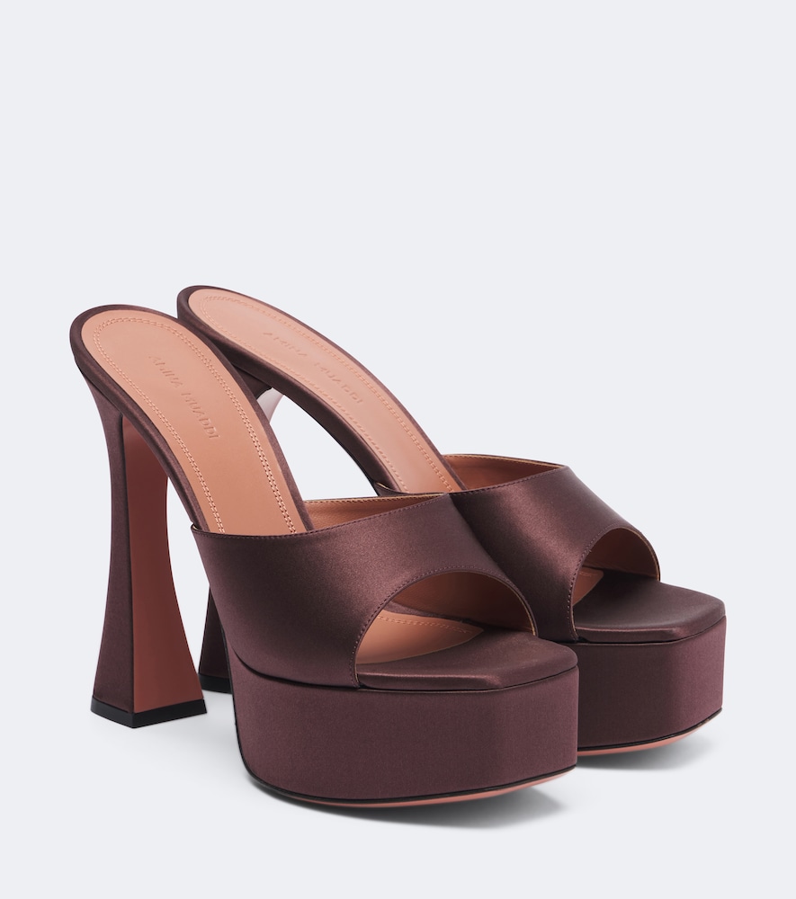 Plateau-Mules Dalida aus Satin