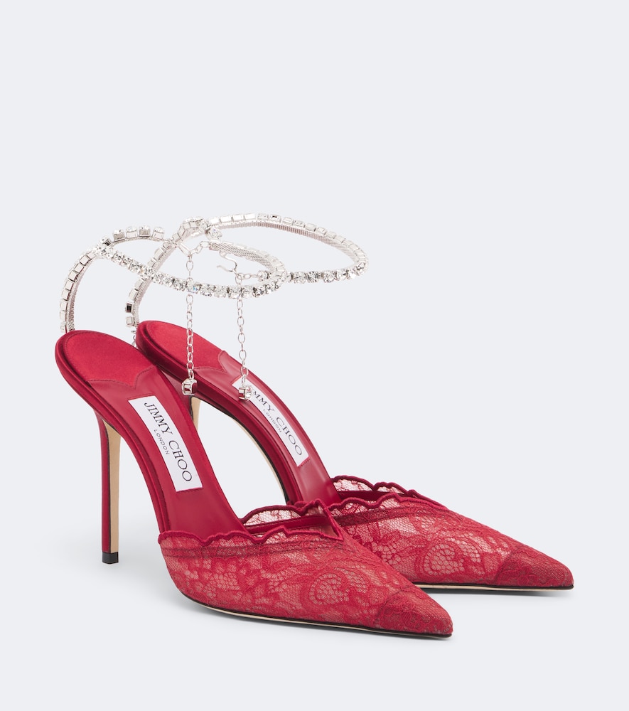 Verzierte Pumps Saeda aus Spitze