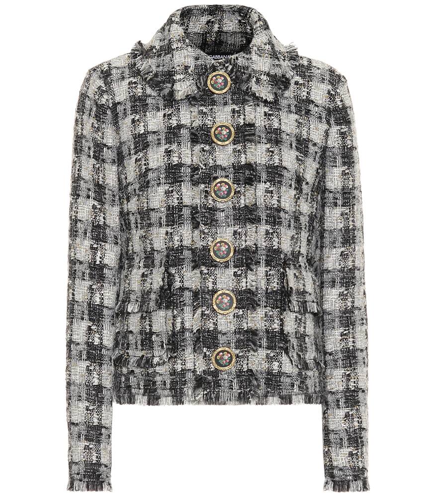 Metallic tweed jacket by Dolce & Gabbana