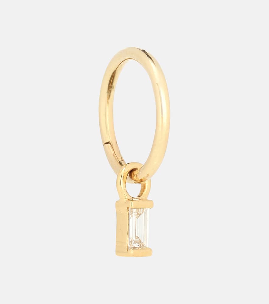 Maria Tash 18kt gold hoop earring with diamond