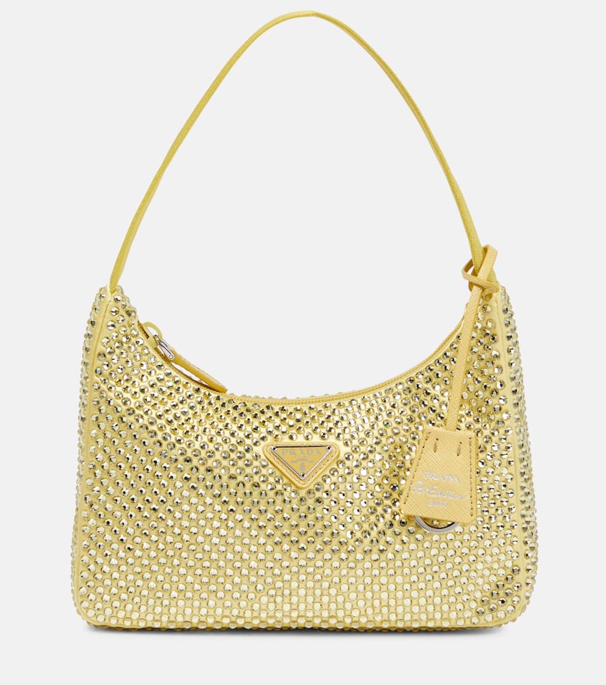 Prada Re-Edition Mini embellished shoulder bag
