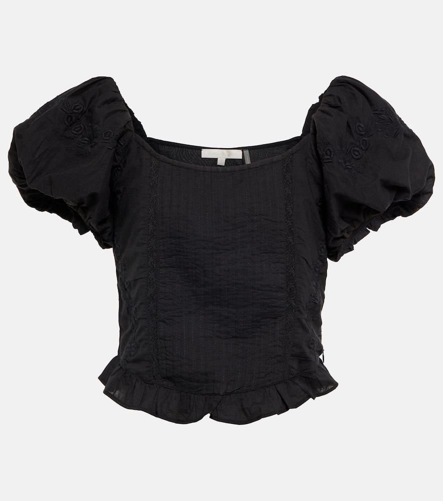 LoveShackFancy Top Breonna en coton