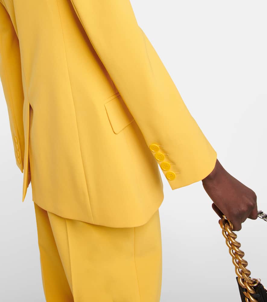Stella Mccartney Wool-blend Single-breasted Blazer In Sunflower