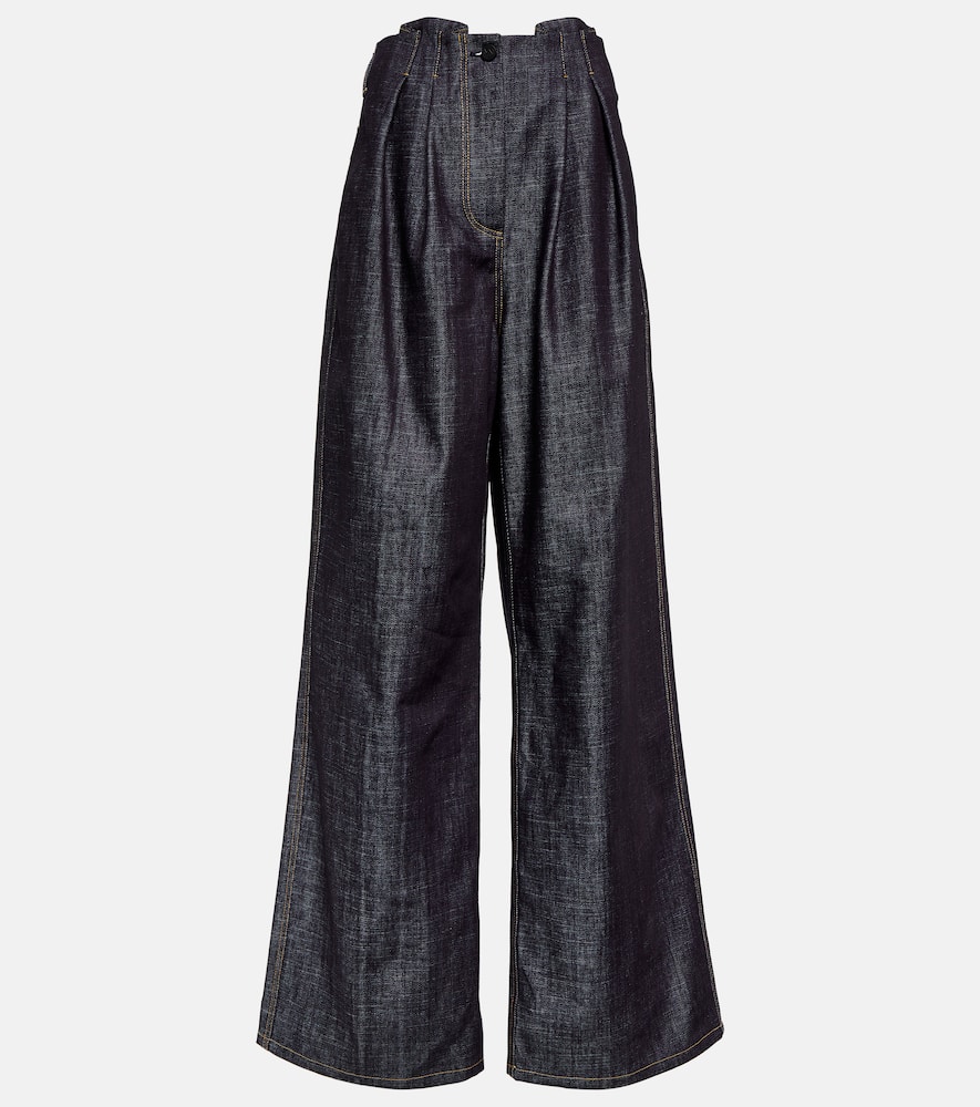 The Mannei Aspos high-rise denim wide-leg pants