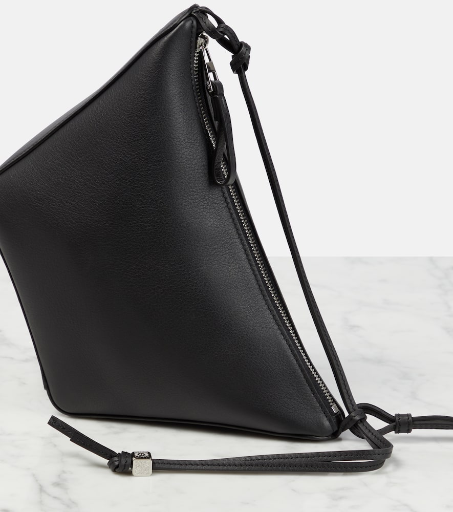 Loewe Hammock Mini Leather Shoulder Bag In Black