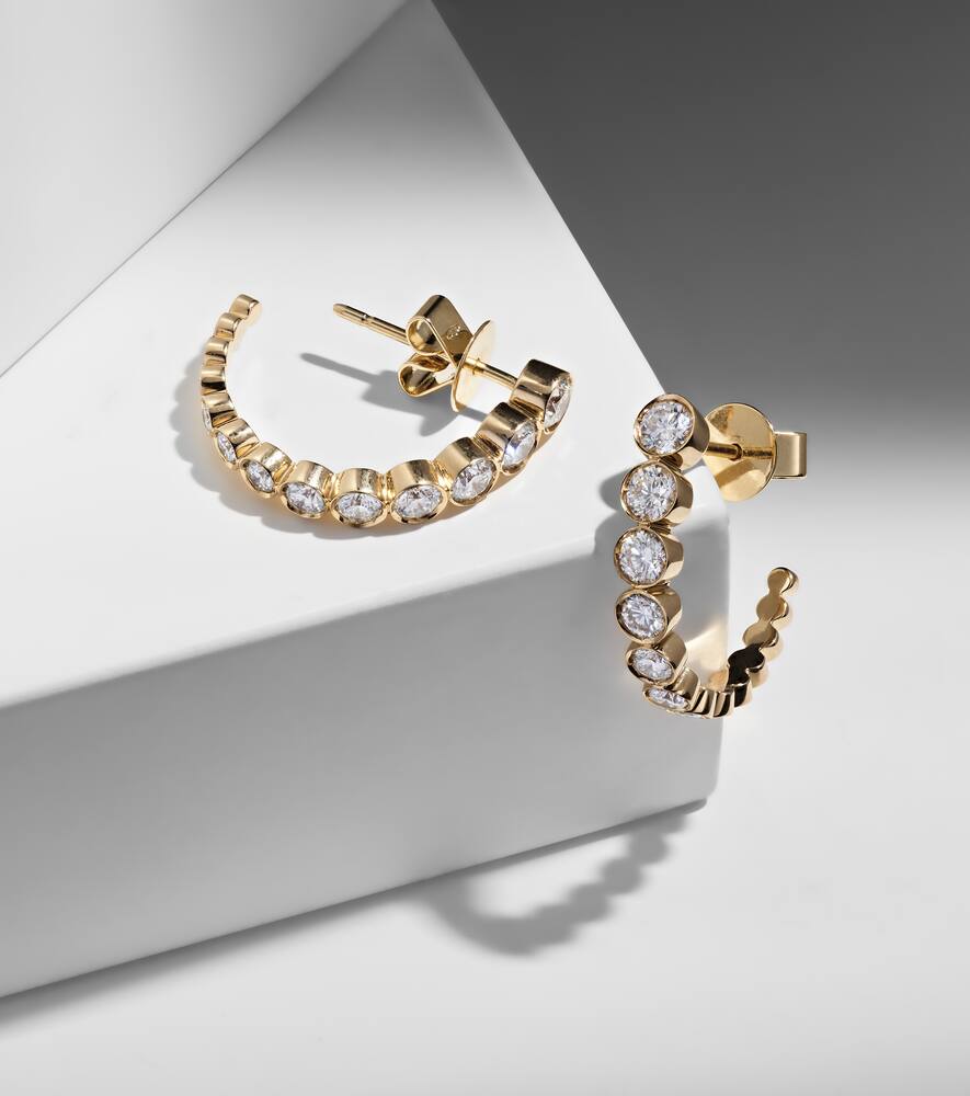 Sophie Bille Brahe Ohrringe Boucle Ensemble Aus 18kt Gelbgold Mit Diamanten In Gold