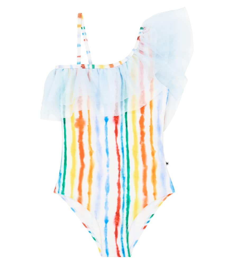 Molo Nilla tie-dye striped swimsuit