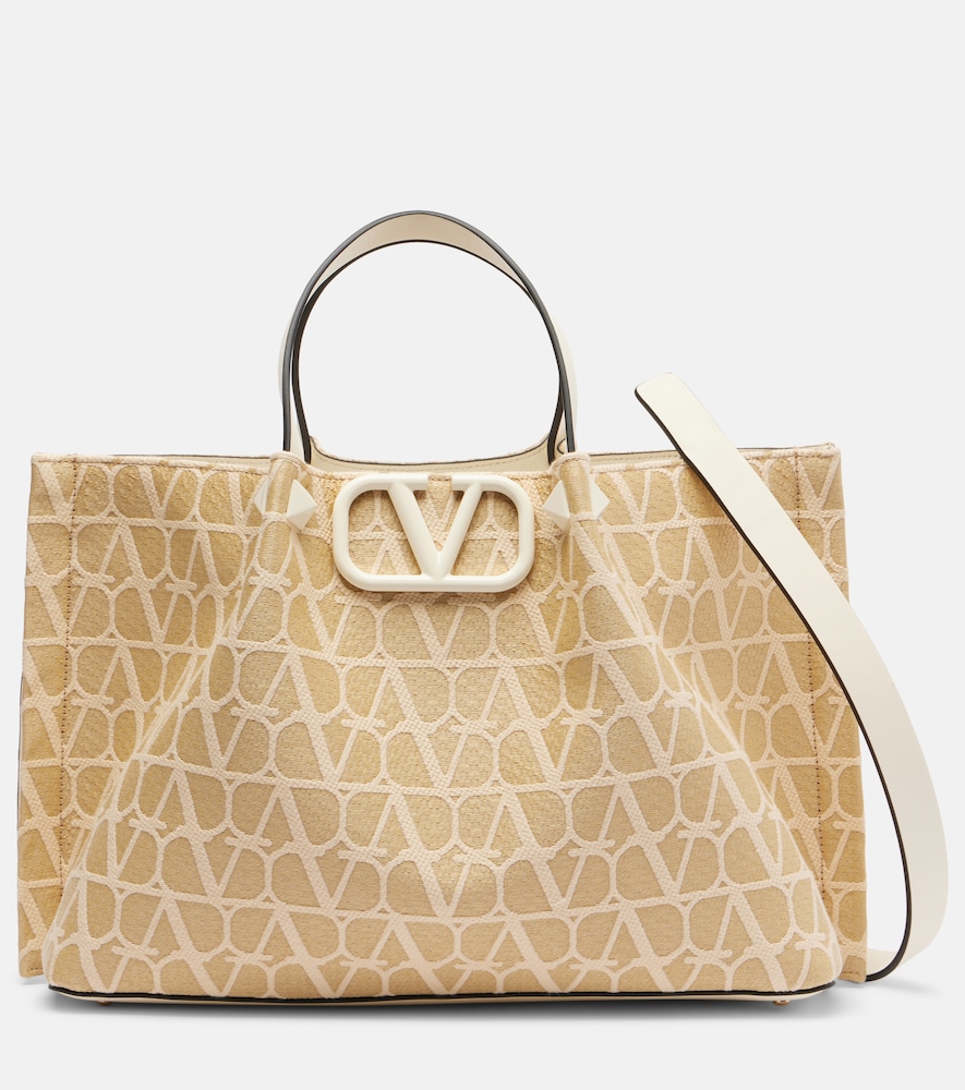 VLogo Signature Toile Iconographe 토트 백