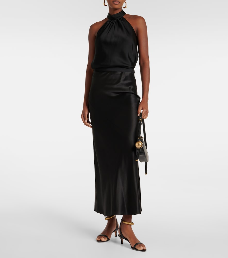  Simkhai Simkhai Thea Halterneck Satin Top 