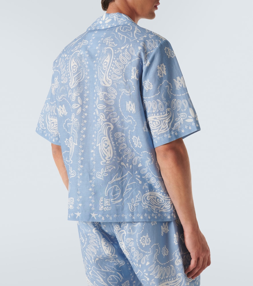  Amiri Amiri Hemd Bandana Aus Leinen Und Baumwolle 