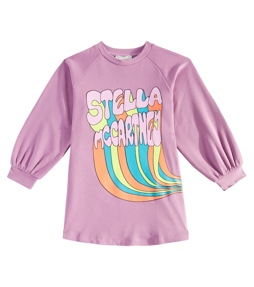 Stella Mccartney Kleid Aus Baumwolle In Lila