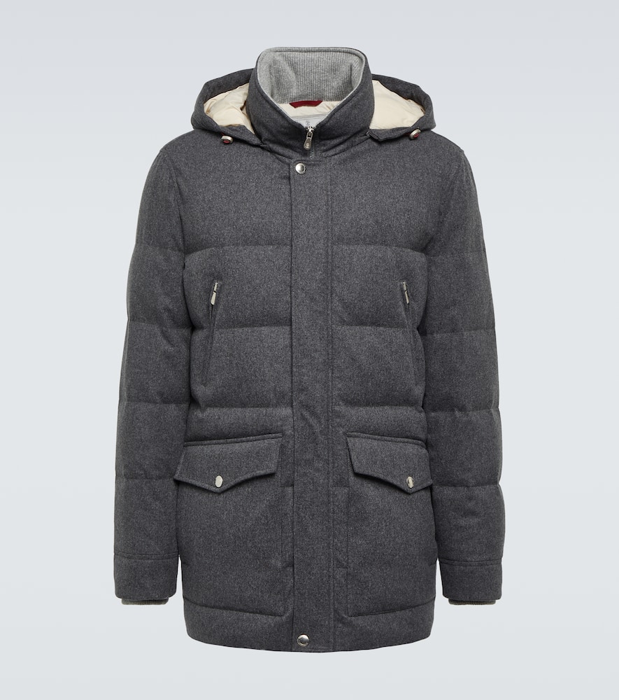 Brunello Cucinelli Wool flannel down jacket