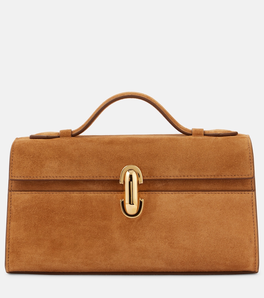 Savette Symmetry Pochette suede tote bag | Thumbnail 6