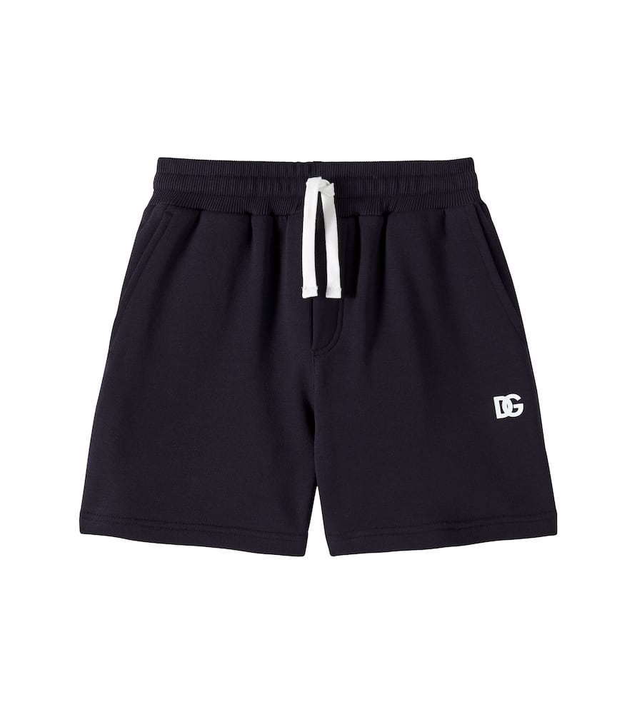 DOLCE & GABBANA LOGO COTTON JERSEY SHORTS