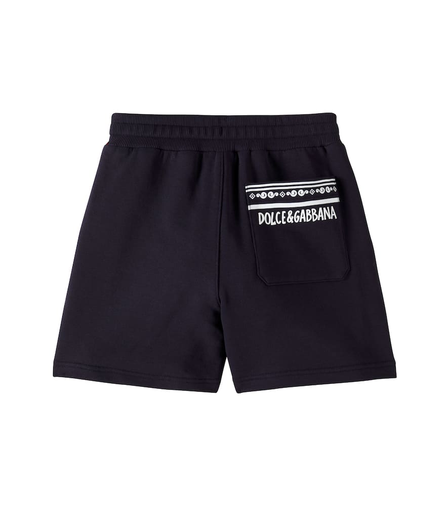 DOLCE & GABBANA LOGO COTTON JERSEY SHORTS