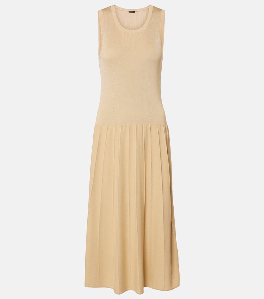 Pleated midi dress