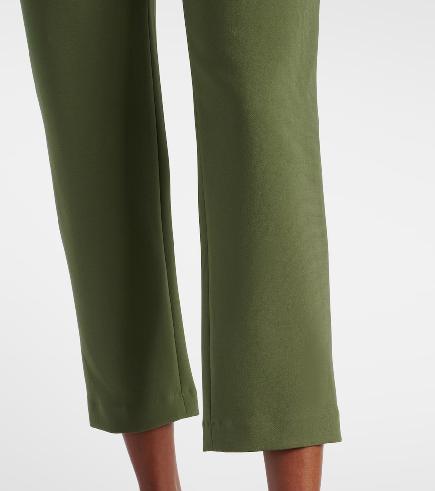 Veronica Beard Renzo Tailored Trousers In Green