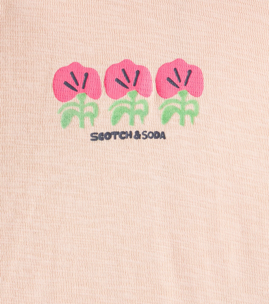 Scotch & Soda Printed Cotton-blend Sweatshirt In Red