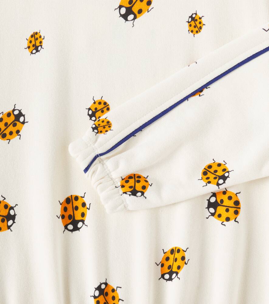 Mini Rodini Ladybugs Cotton Jersey Sweatshirt In Multicoloured