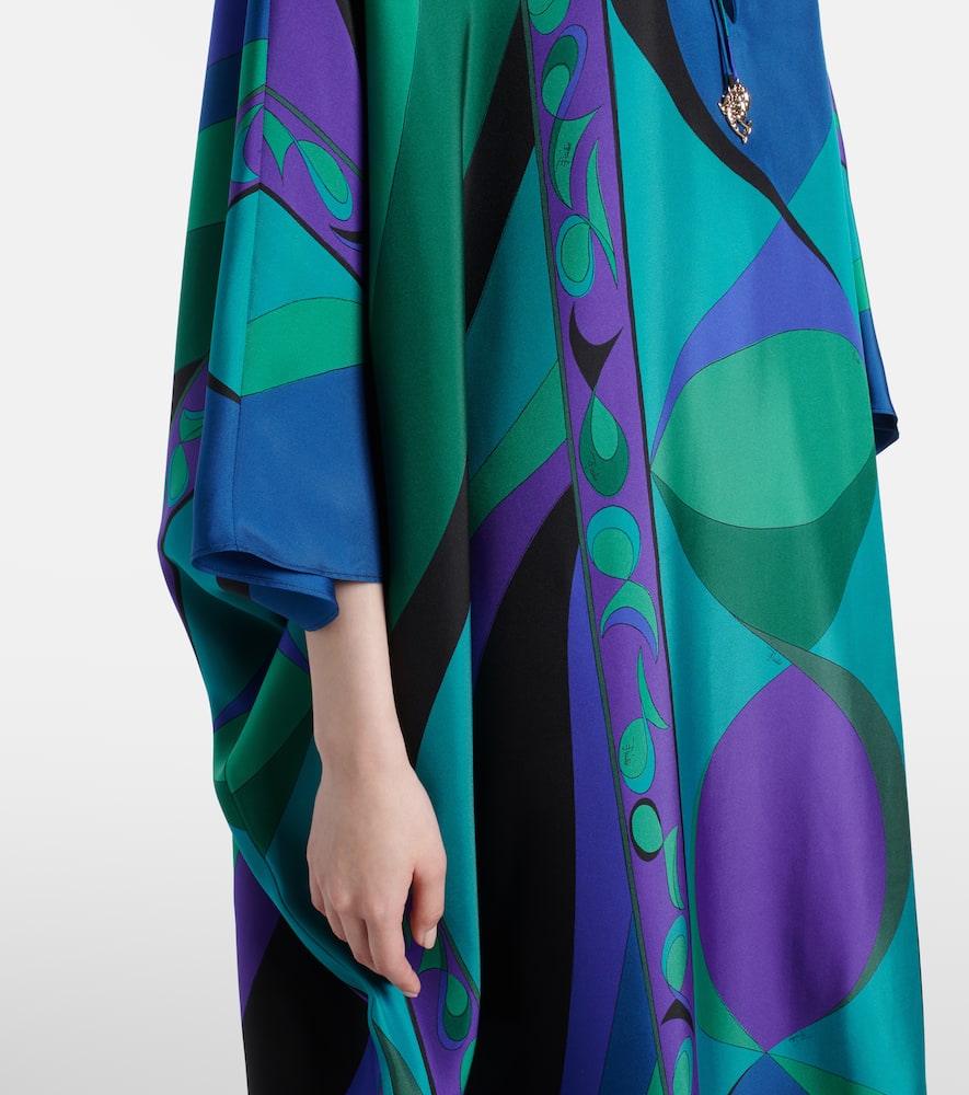 Pucci Pisces Print Silk Kaftan Dress