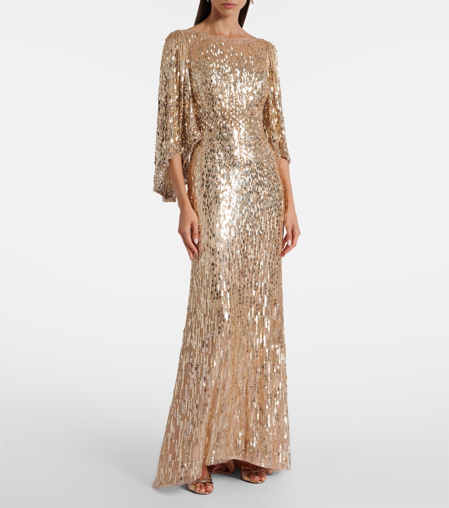  Jenny Packham Jenny Packham Ines Sequined Gown 