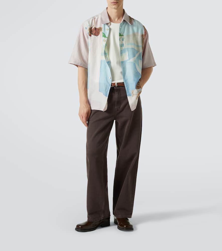 Our Legacy Printed Short Sleeve Lightweight Fabric Shirt