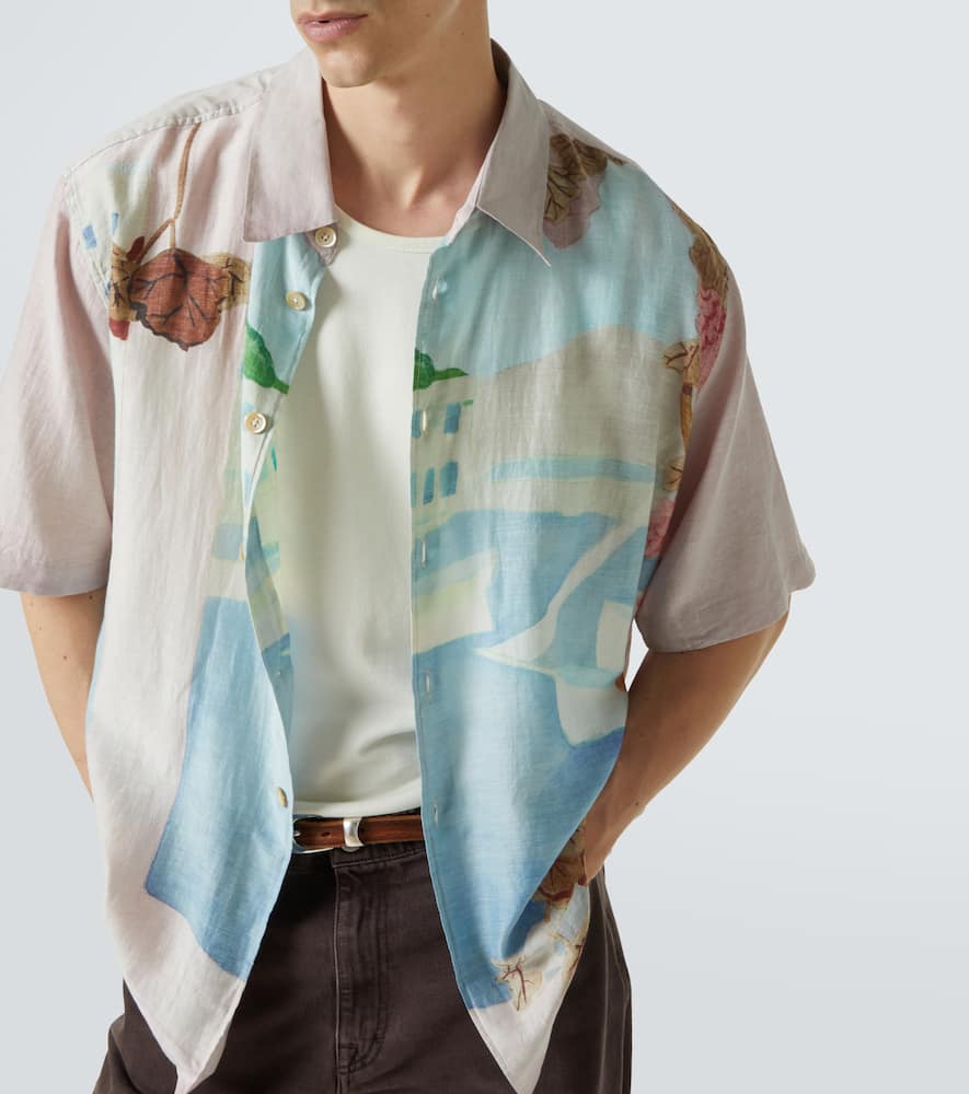 Our Legacy Printed Short Sleeve Lightweight Fabric Shirt
