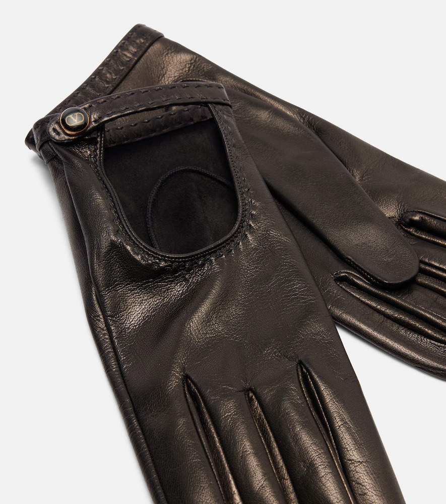  Valentino Garavani Valentino Garavani Handschuhe Vlogo Aus Leder 